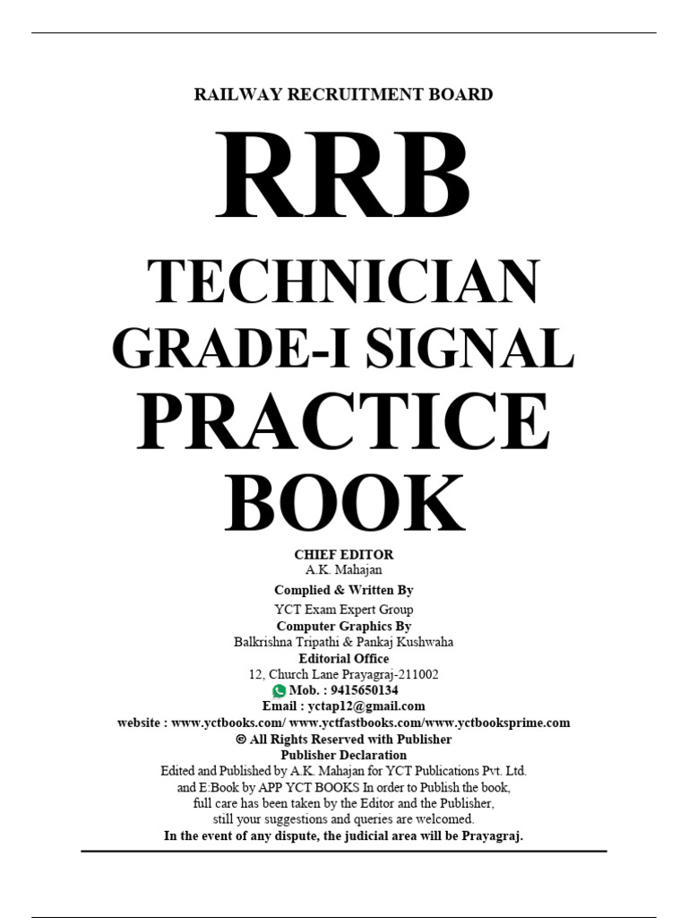 rexstarpdf RRB Technician Grade I Signal Practice Book | PDF