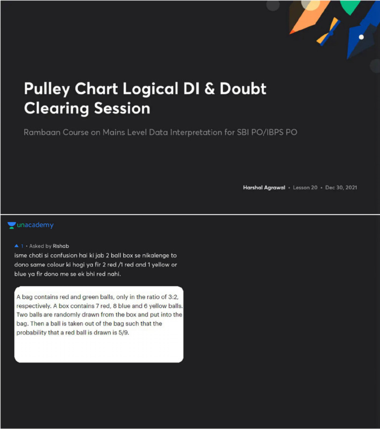 Pulley Chart Logical DI Doubt Clearing Session No Anno | PDF