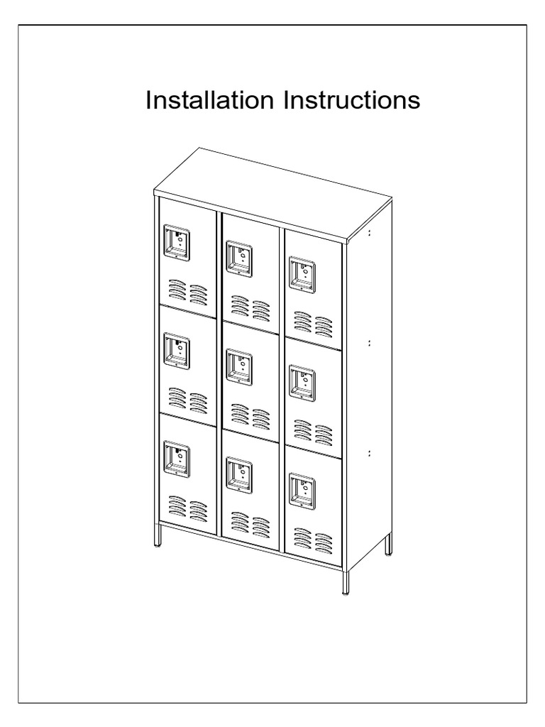 Detailed Installation Guide for Cabinet | PDF