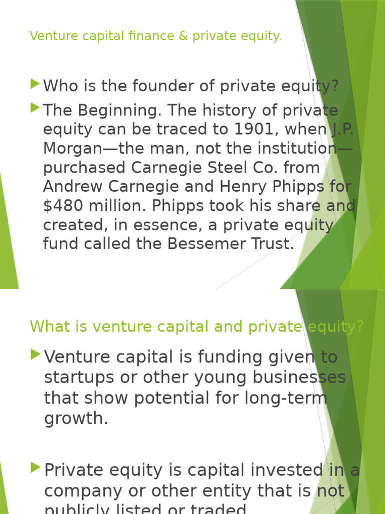 Venture Capital and Private Equity Overview | PDF | Private Equity ...