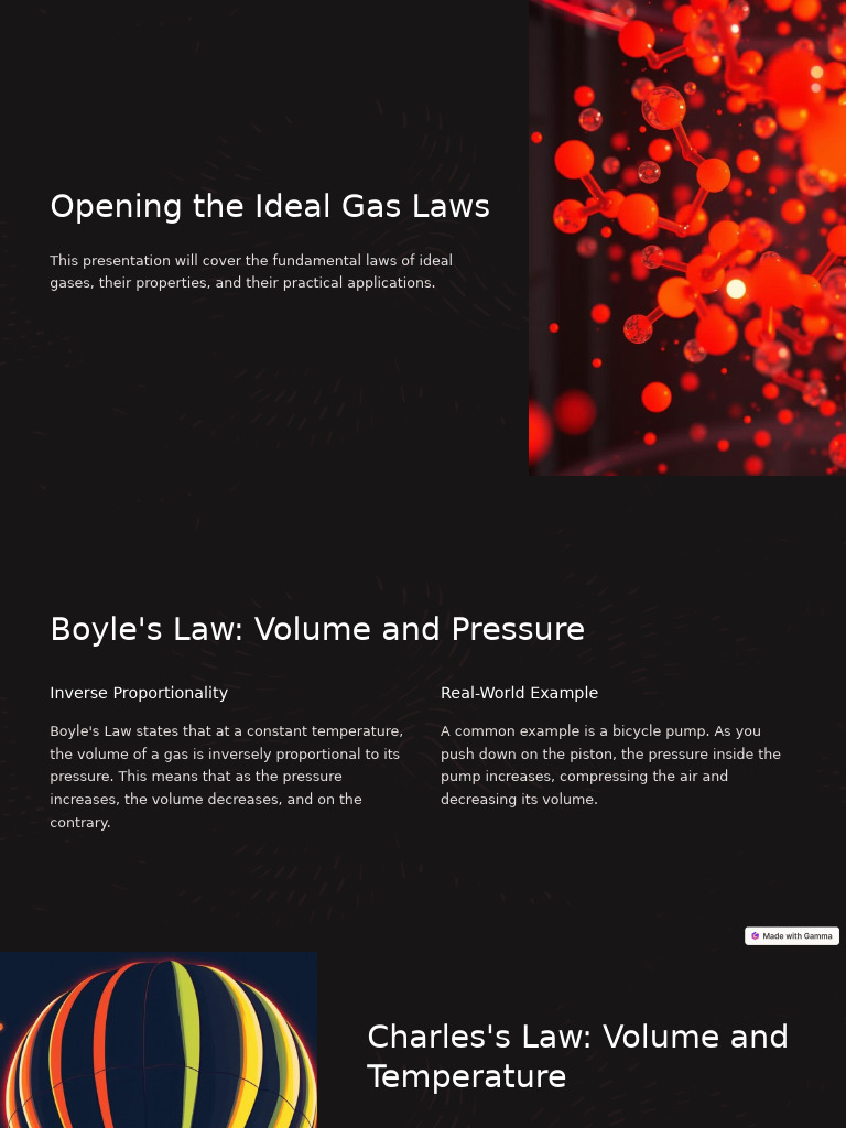 Understanding Ideal Gas Laws | PDF | Gases | Temperature