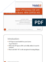 How To Activate LPCXpresso IDE With LPCXpresso Board ARM CORTEX M3