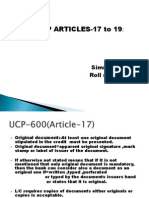 UCP 600 (Article 17) .Ppt.. Simran
