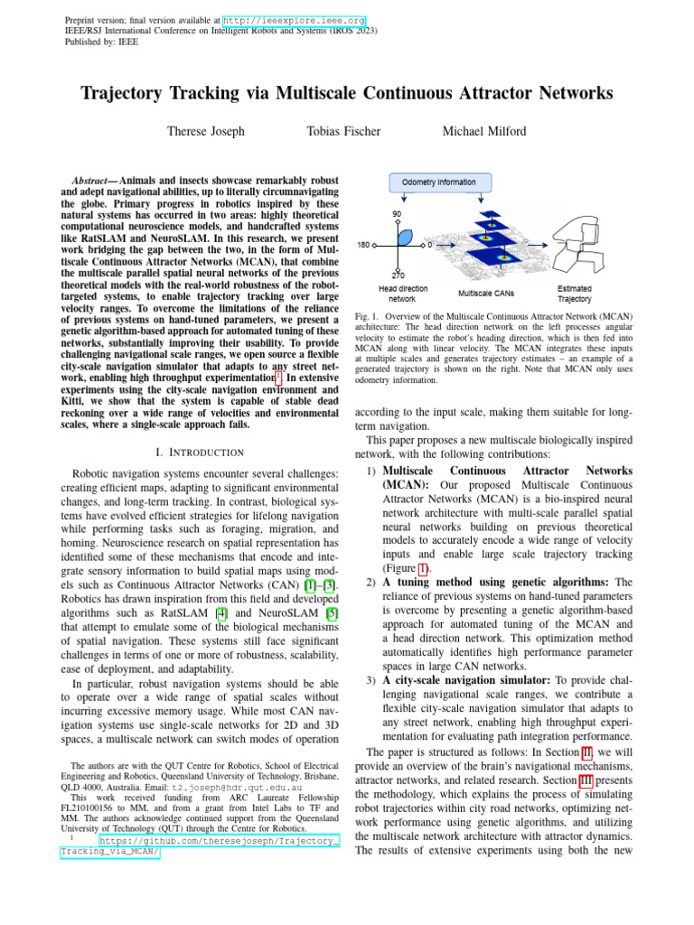 Multiscale Continuous Attractor Networks | PDF | Robotics