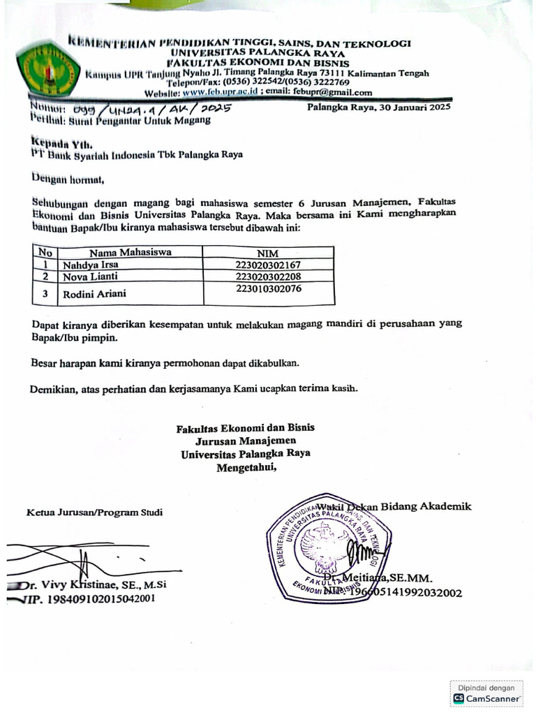 Surat Pengantar-Manajemen | PDF
