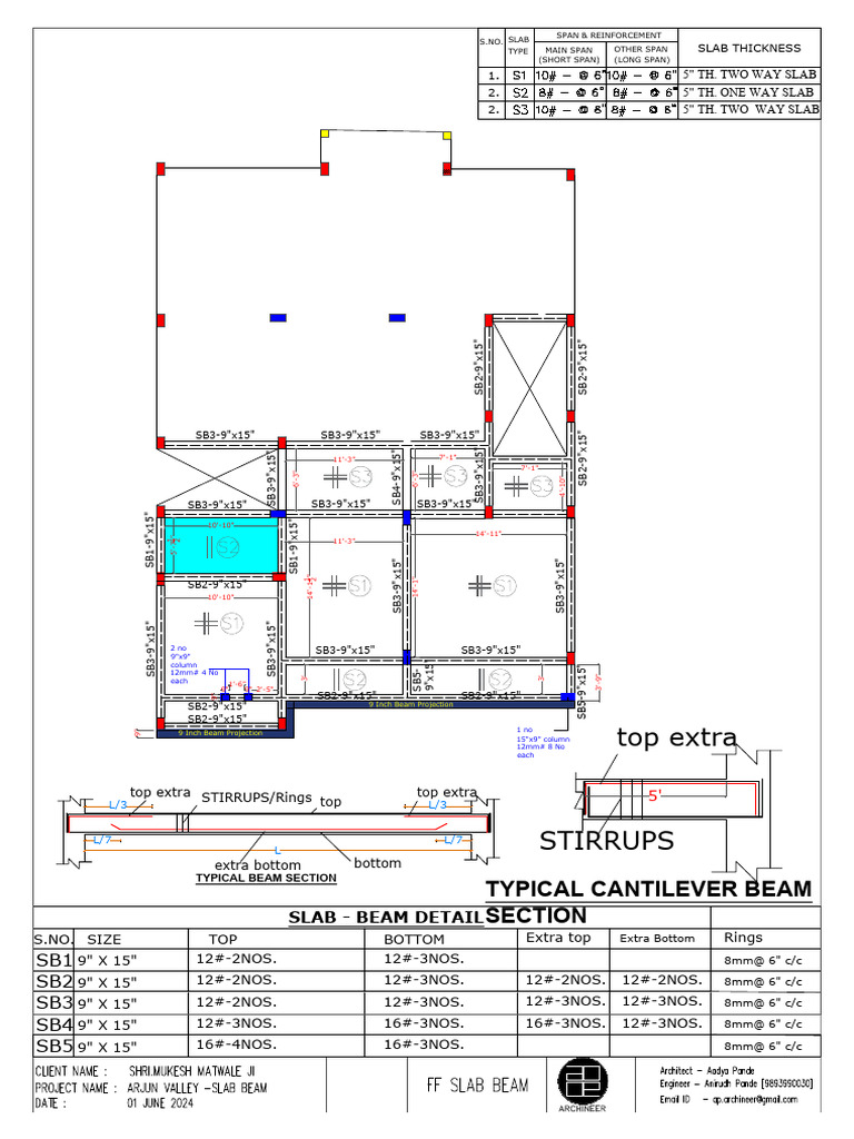 Cantilever Beam Reinforcement Details | PDF | Structural Engineering ...