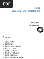 Json (Javascript Object Notation) : B.Anirudh 08071A1208