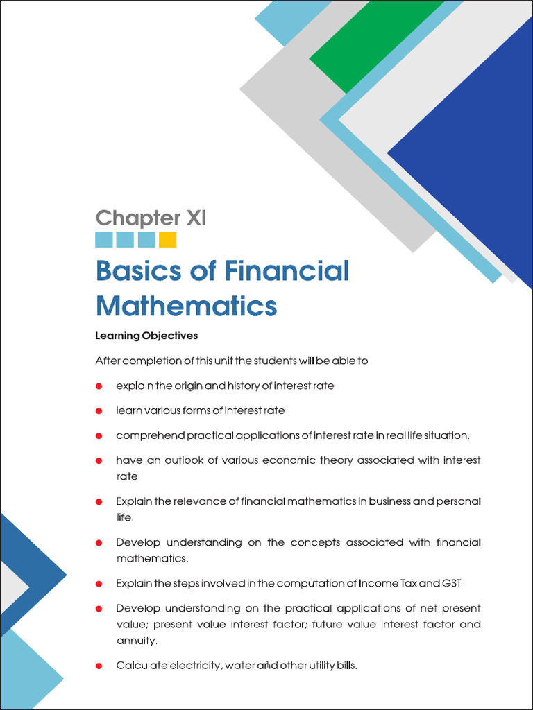 Chapter11 Basics Financial Mathematics | PDF