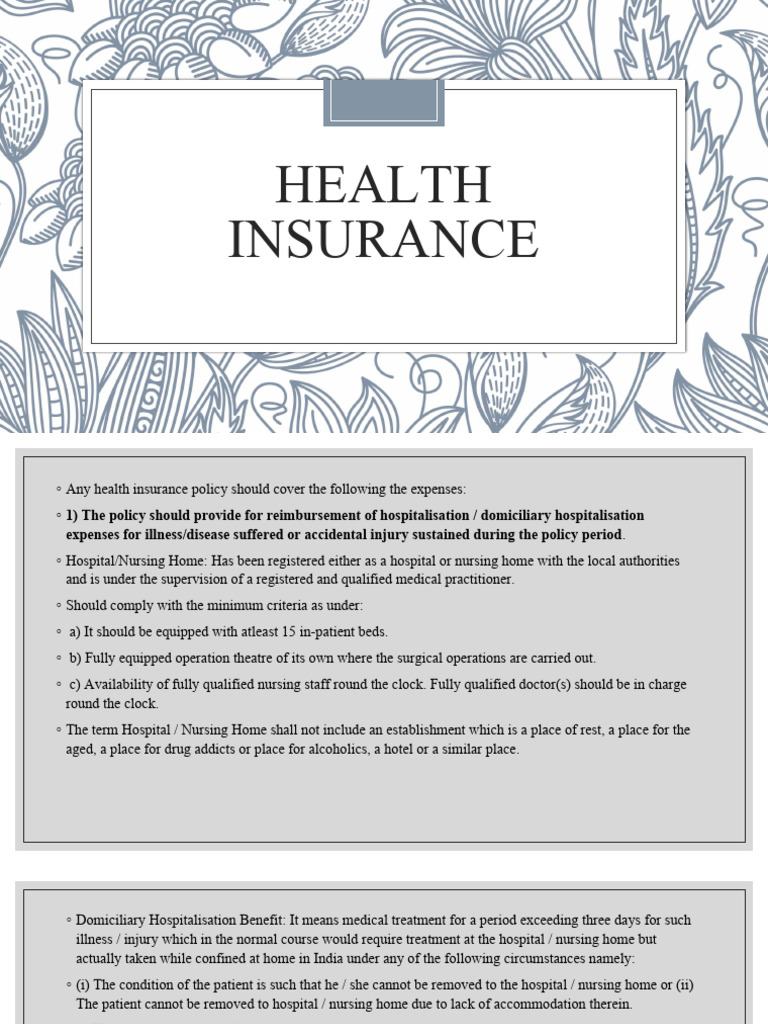 health insurance | PDF | Insurance | Medical Specialties