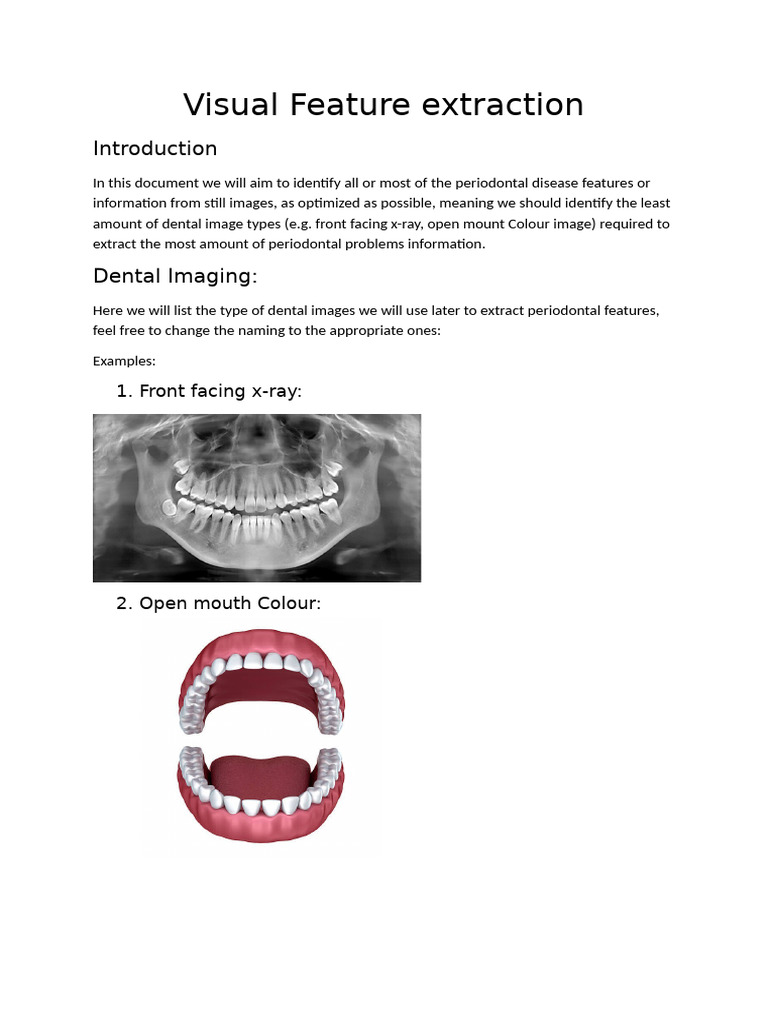 Periodontal Disease Feature Extraction Guide | PDF