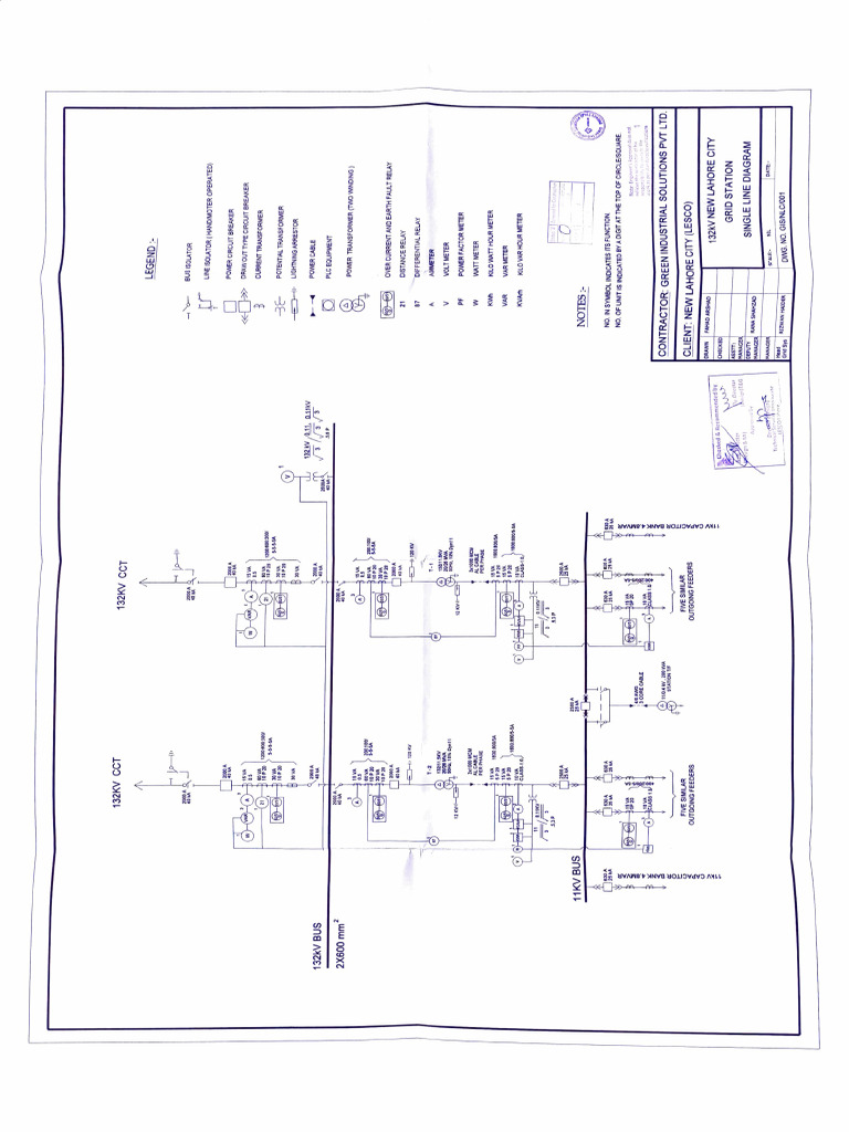 132kV Grid Station Layout and Design | PDF | Electrical Engineering ...