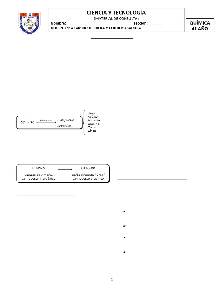 Material de Consulta Ib | PDF | Carbón | Compuestos orgánicos