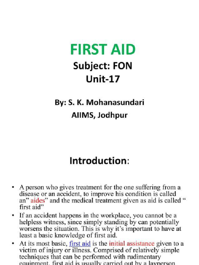 G7 First Aid | PDF