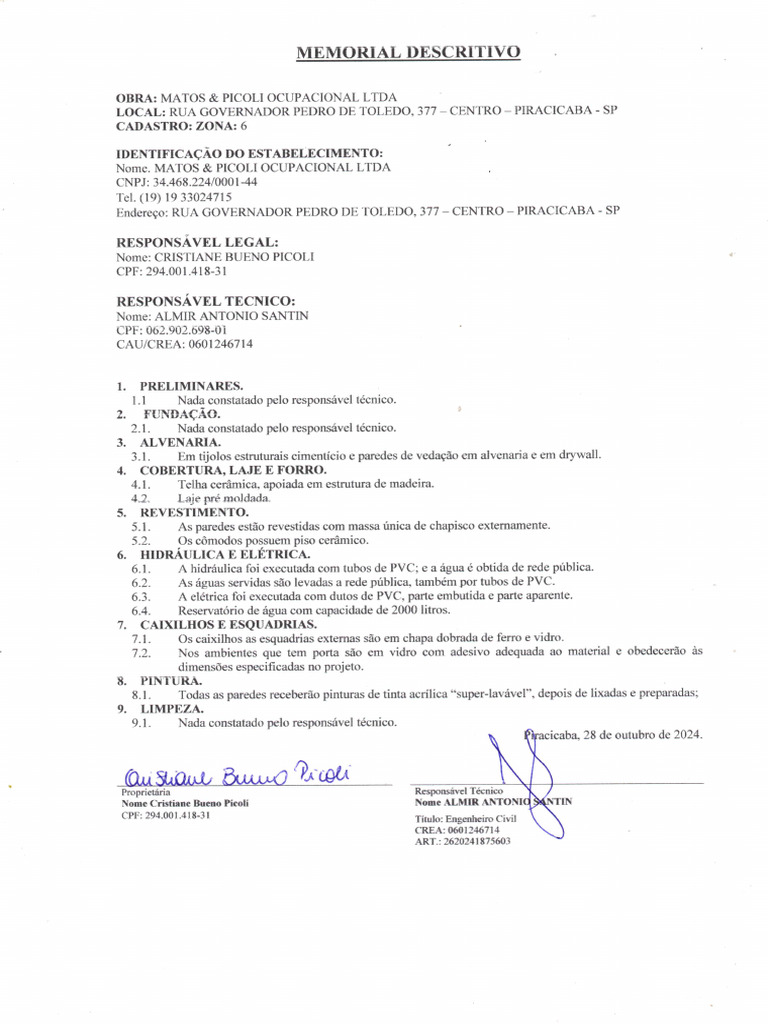 Memorial Descritivo-30-10-2024 | PDF