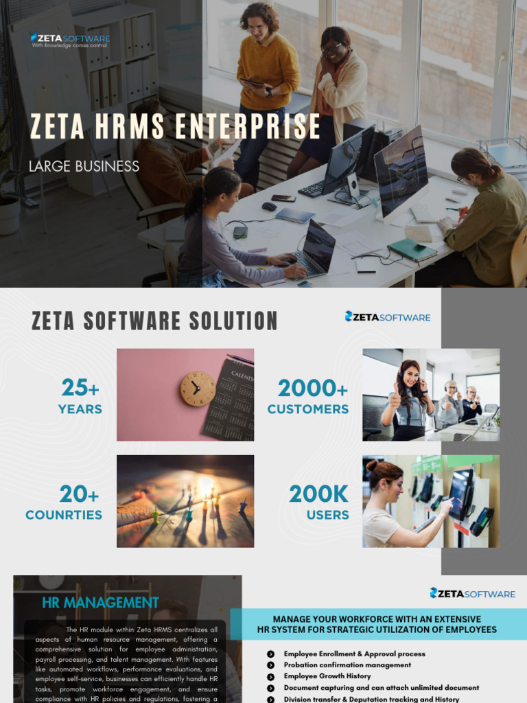 Zeta HRMS: Comprehensive Workforce Management | PDF | Performance ...