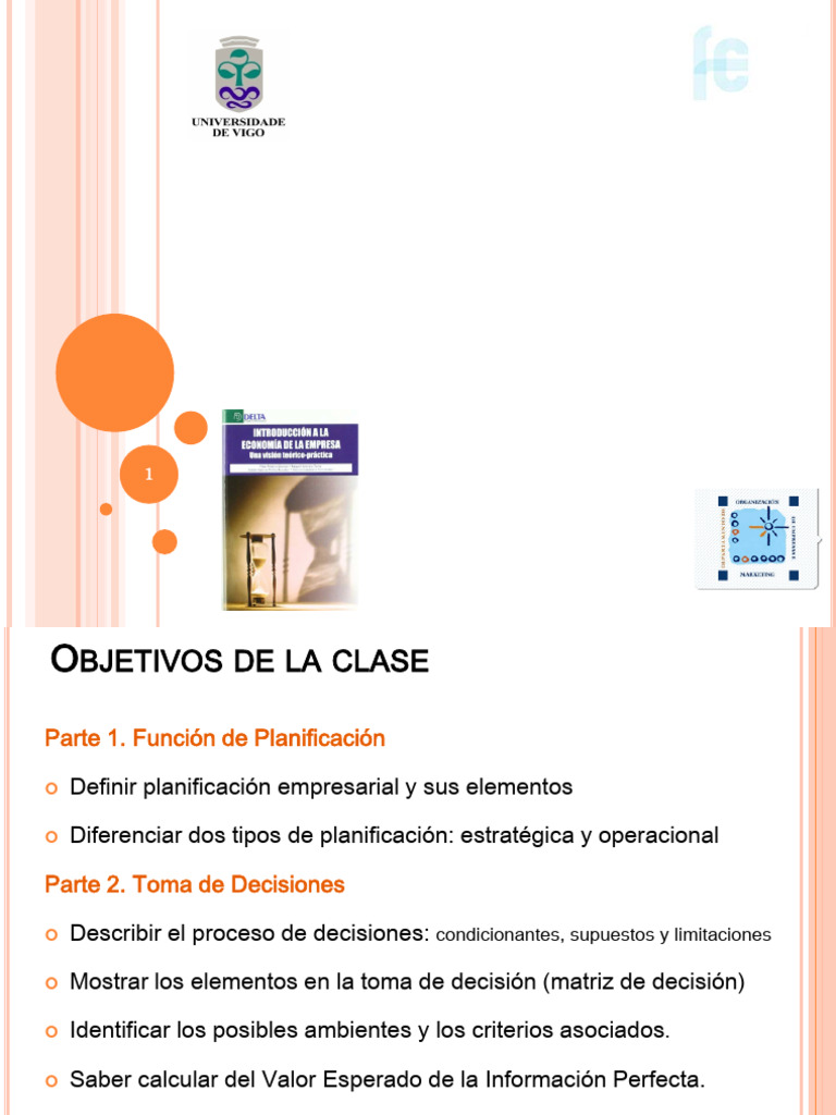 Planificación y Toma de Decisiones Empresariales | PDF | Planificación ...