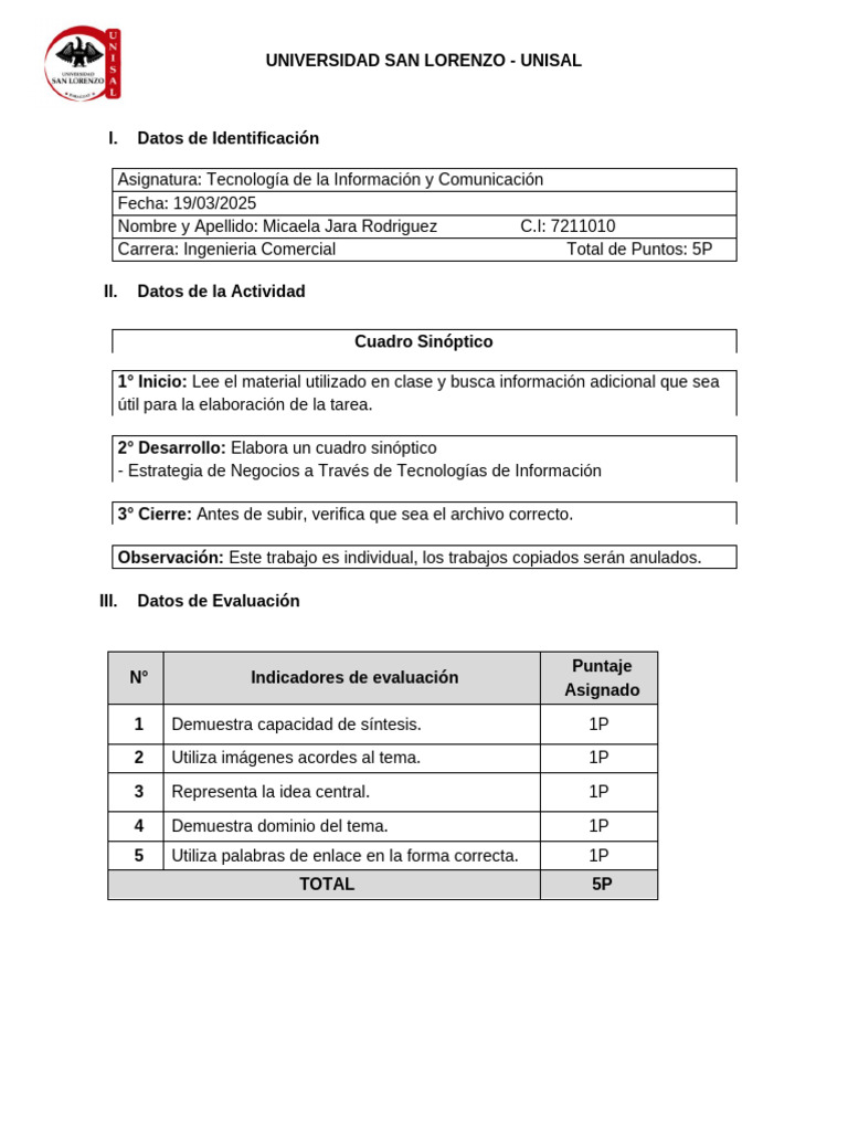 Tarea 1 | PDF | Tecnologías de la información | Gestión estratégica