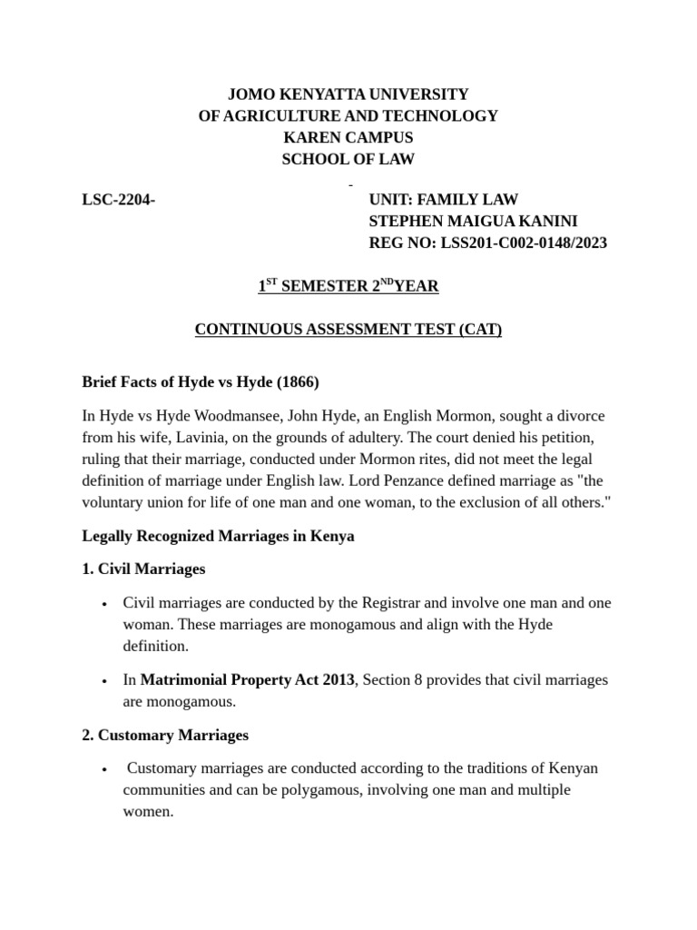 Family Law Assignment Due 10TH Jan-Desktop-K39bsmd | PDF | Marriage ...
