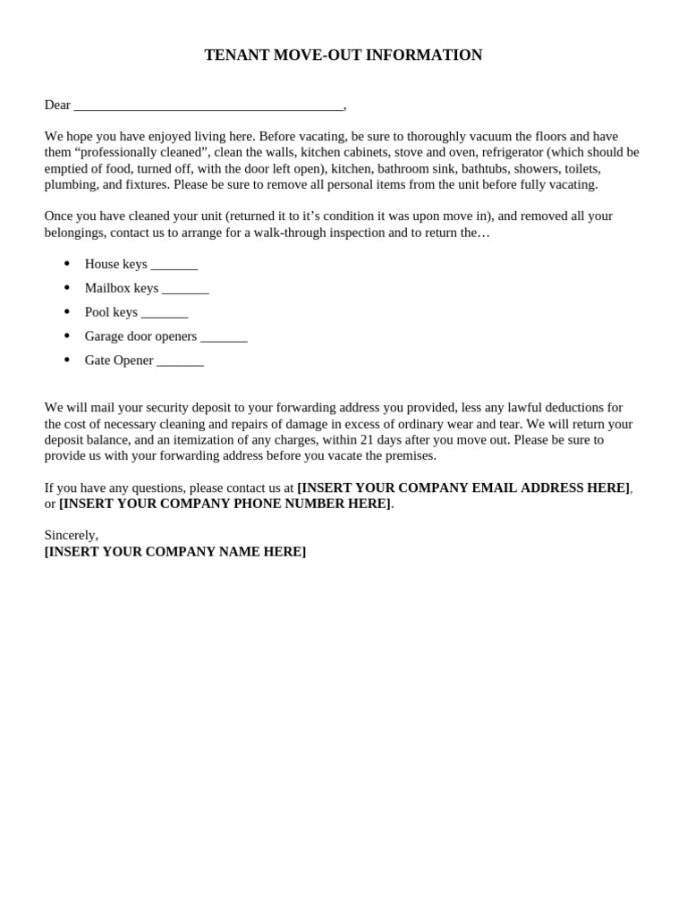 Tenant Move-Out Cleaning Guide | PDF | Lease | Bathroom