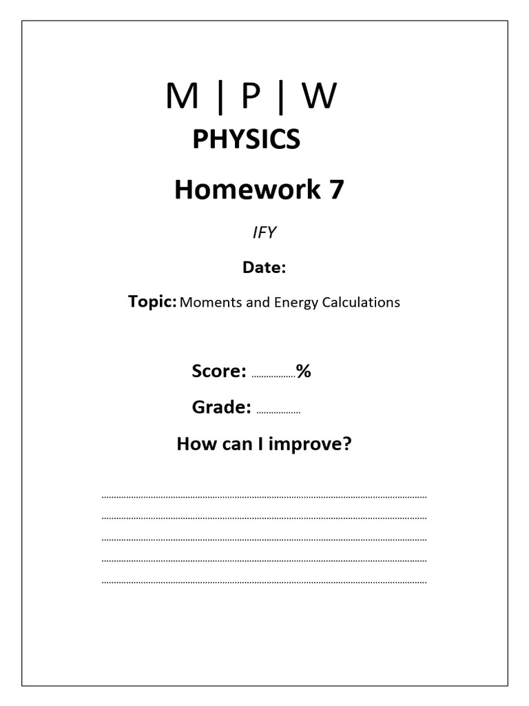 HW 7 - Energy Transfer Calculations | PDF | Power (Physics) | Force