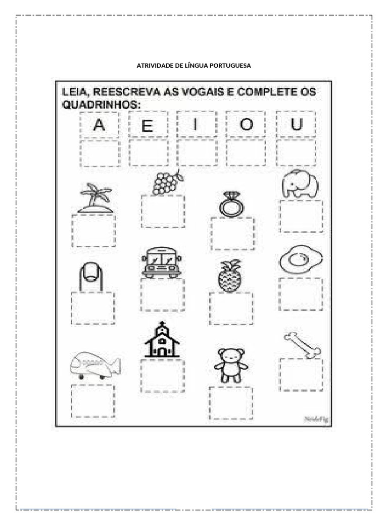 Atividade Adaptada Vogais | PDF