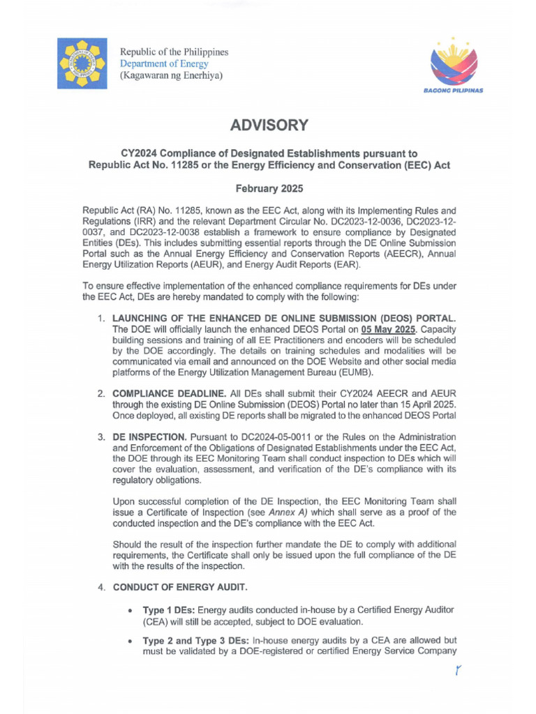 DOE Memo 2025 | PDF