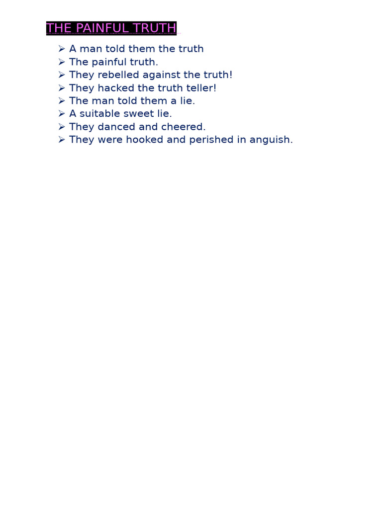 The Painful Truth Revealed | PDF