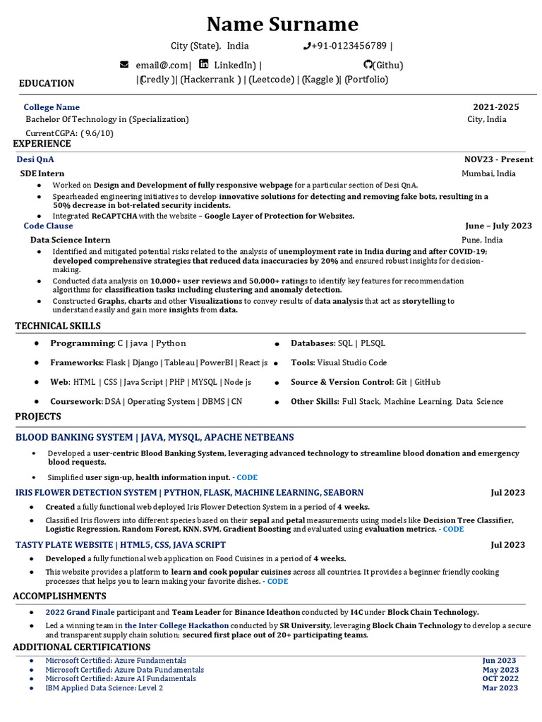 Software Developer Intern Profile | PDF | Machine Learning | Databases