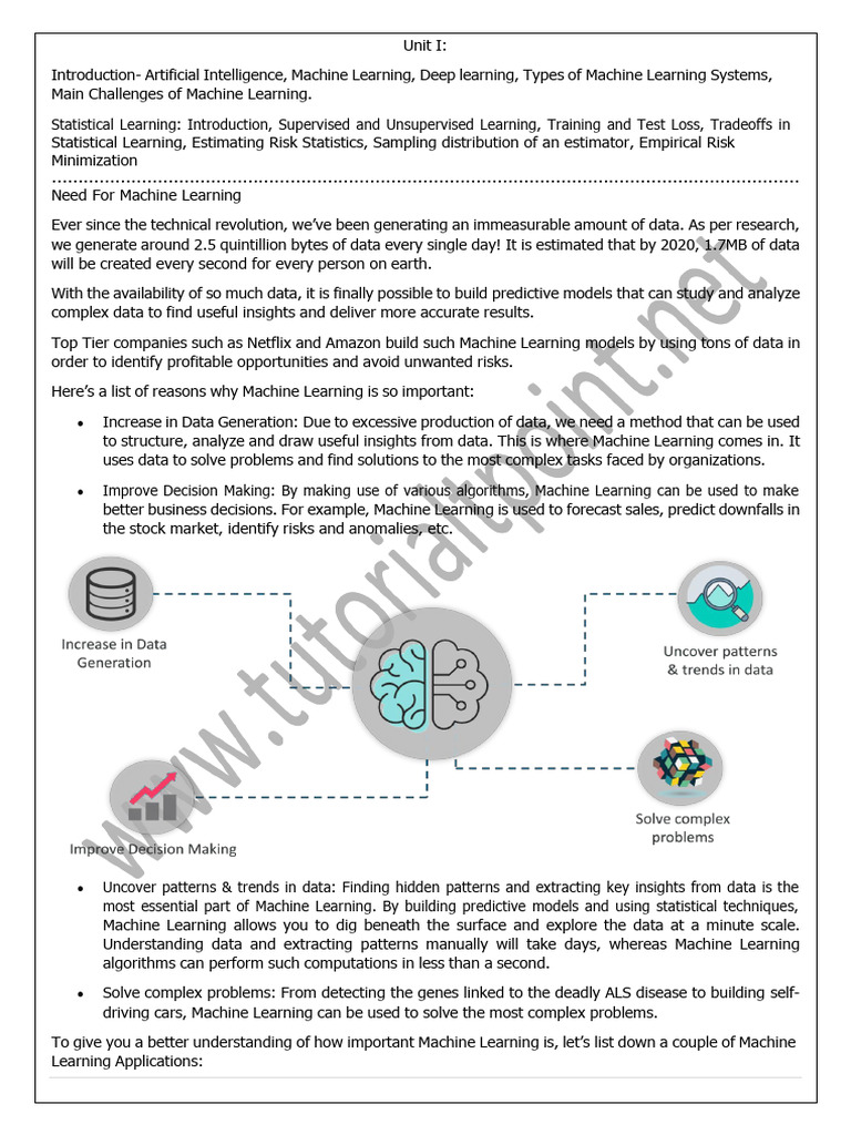 Introduction to Machine Learning Basics | PDF | Machine Learning ...
