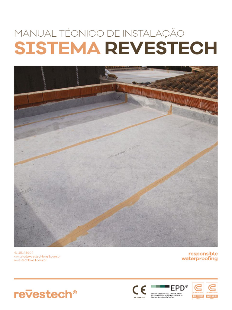 Manual de Instalação do Sistema Revestech | PDF | Argamassa (alvenaria ...