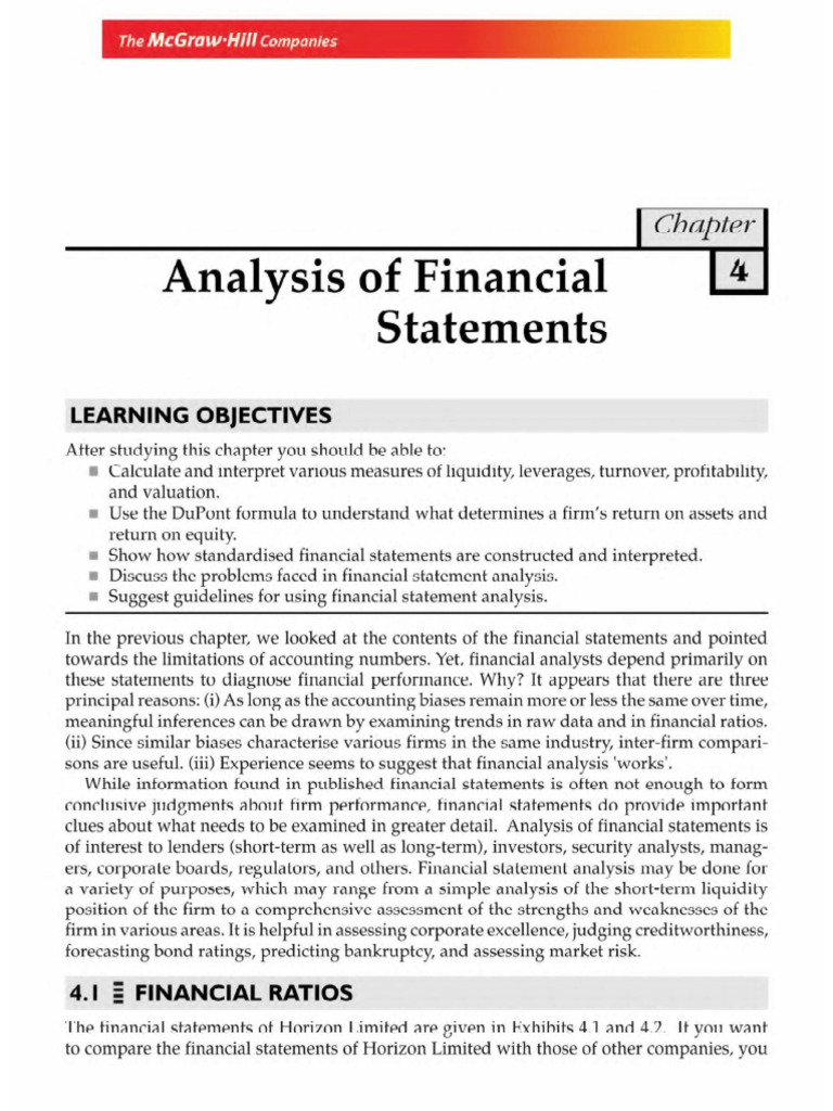 3.2 - Notes Financial Ratio Analysis | PDF