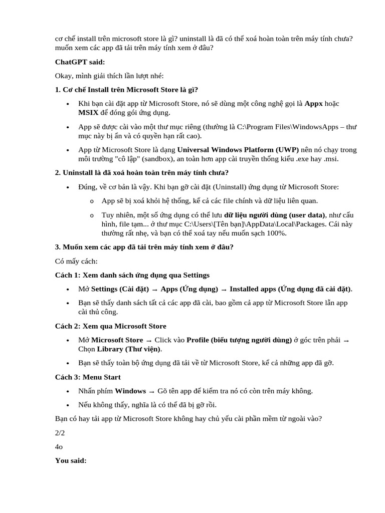 cơ chế install trên microsoft store là gì | PDF