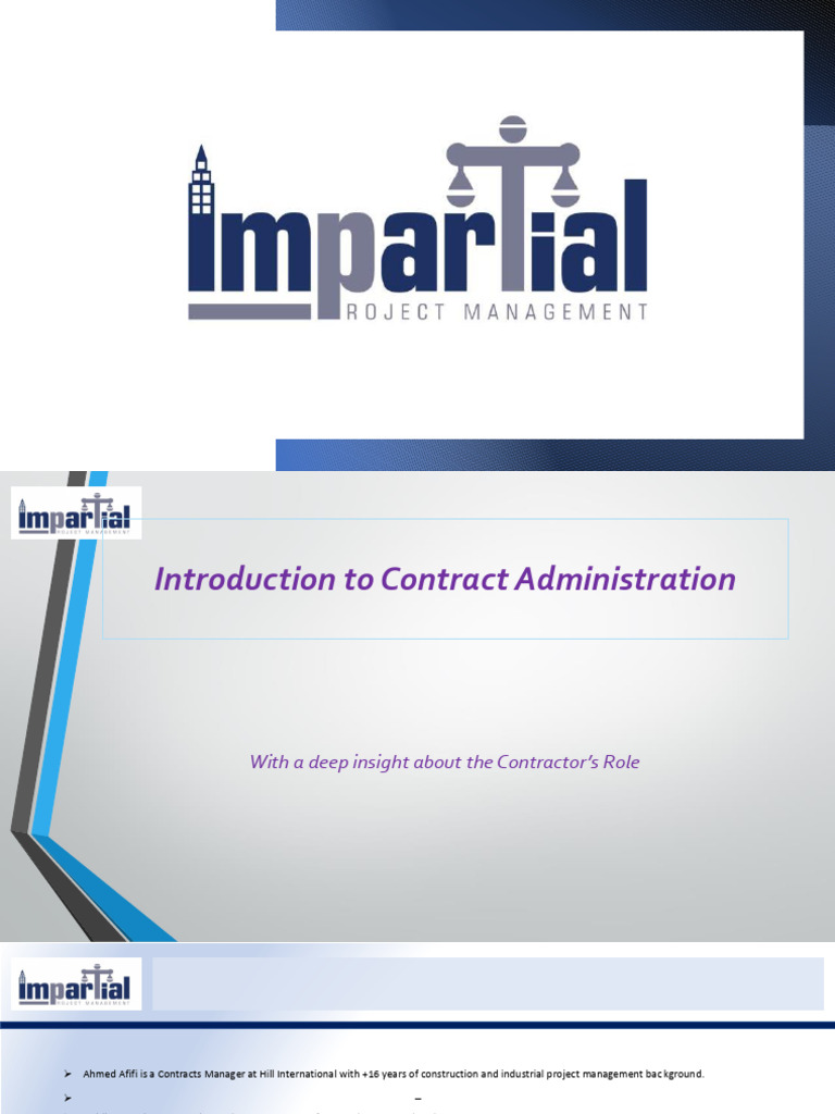 Contract Administration Essentials Guide | PDF | Civil Law (Legal ...