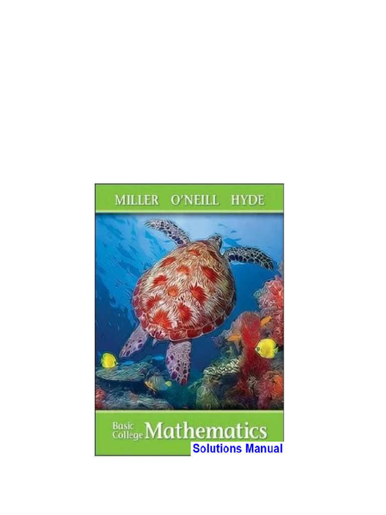 Basic College Mathematics 3rd Edition Miller Solutions Manualinstant ...