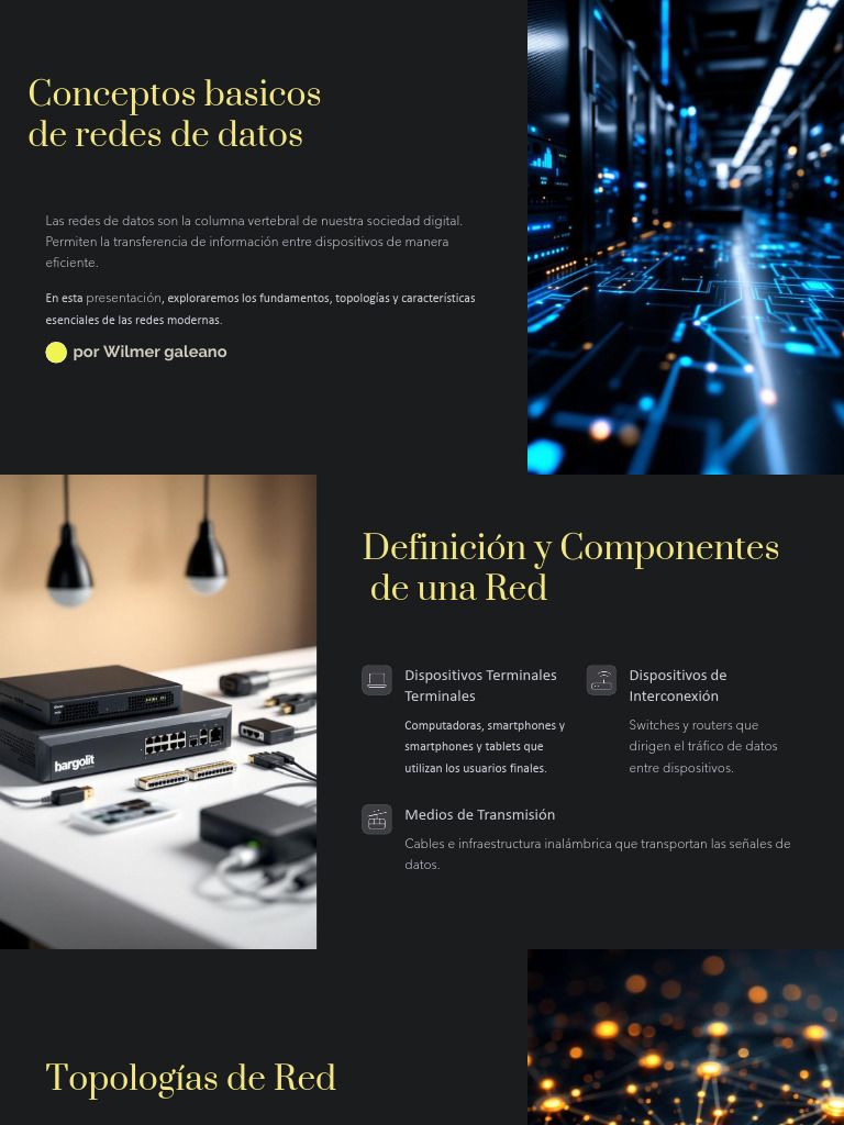 Fundamentos y Topologías de Redes de Datos | PDF | Red de computadoras ...