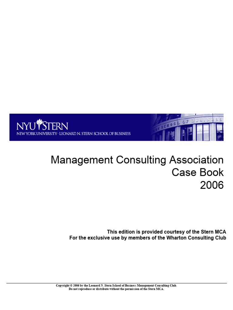 Stern Casebook 2006 Wharton | PDF | Net Present Value | Insurance