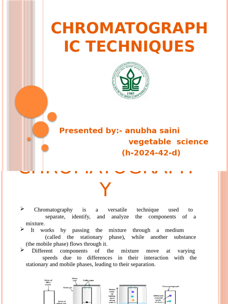 Chromatography Techniques Overview | PDF | Chromatography | High ...
