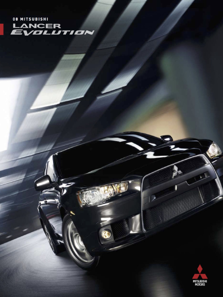 2008 Mitsubishi Lancer Evolution Overview | PDF | Manual Transmission ...