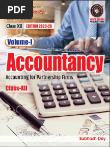 Subhash Dey's Accountancy XII 2025-26 Volume 1 Sample PDF