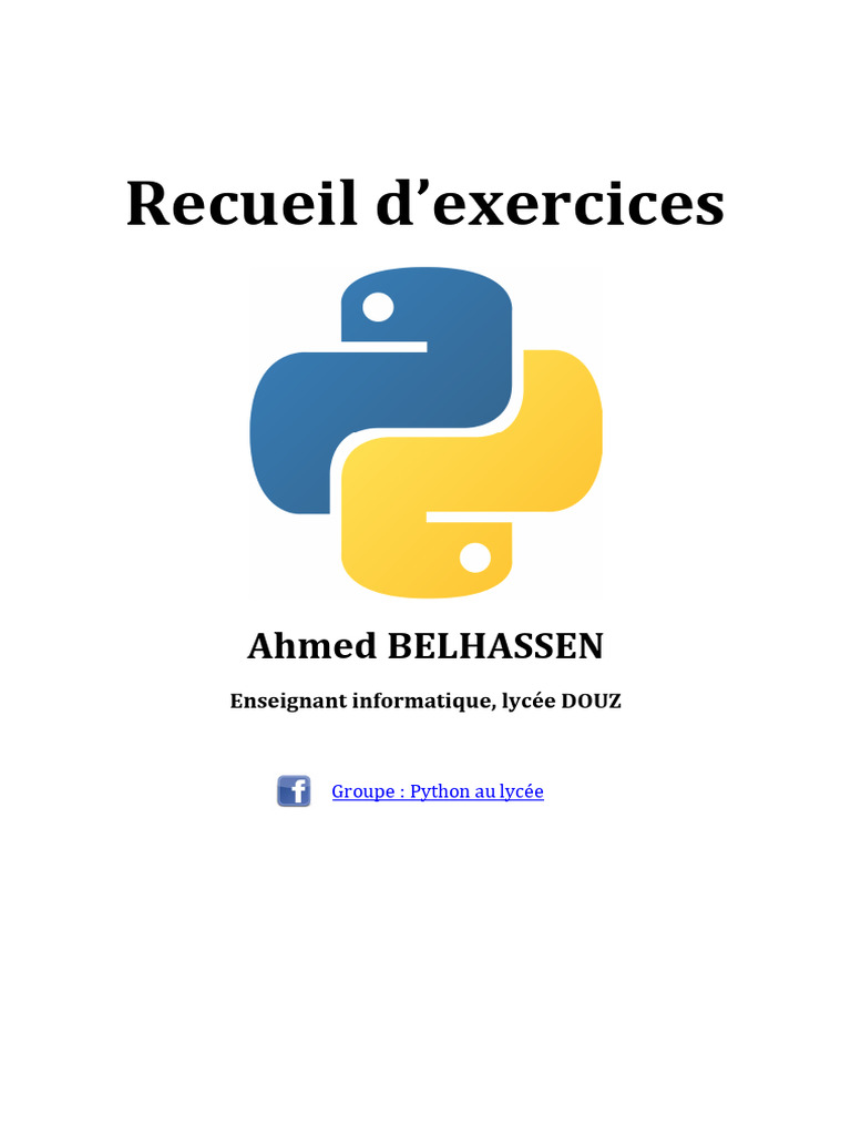 Exercices de programmation en Python | PDF | Coordonnées cartésiennes ...