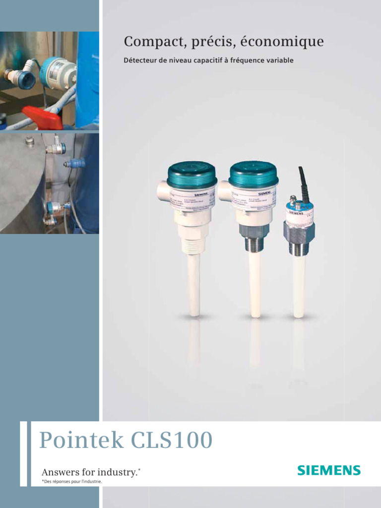 Détecteur de niveau Pointek CLS100 | PDF
