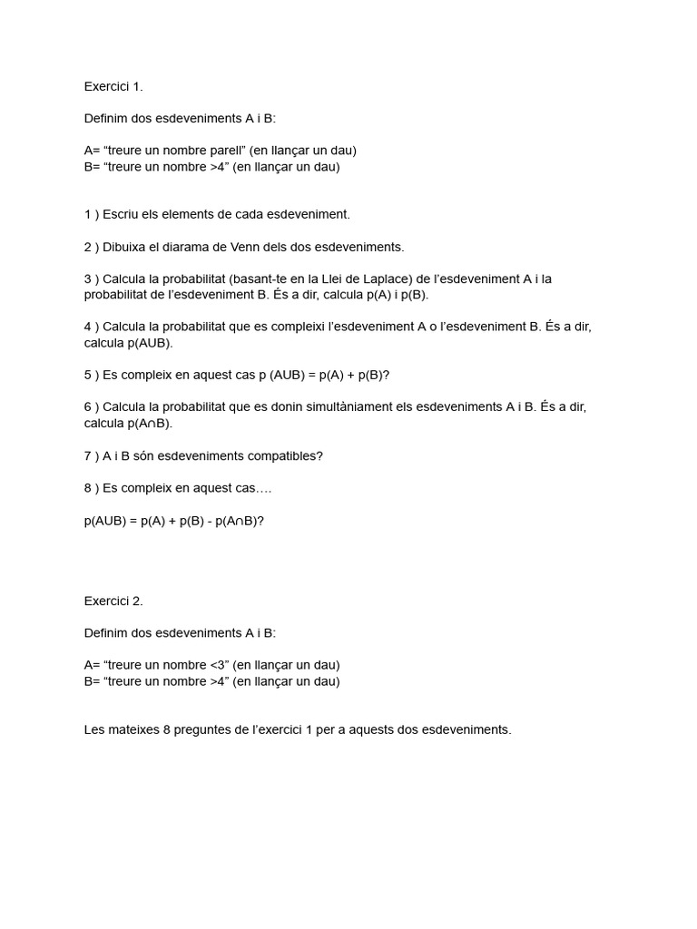 Exerci C I Per Comprendre | PDF