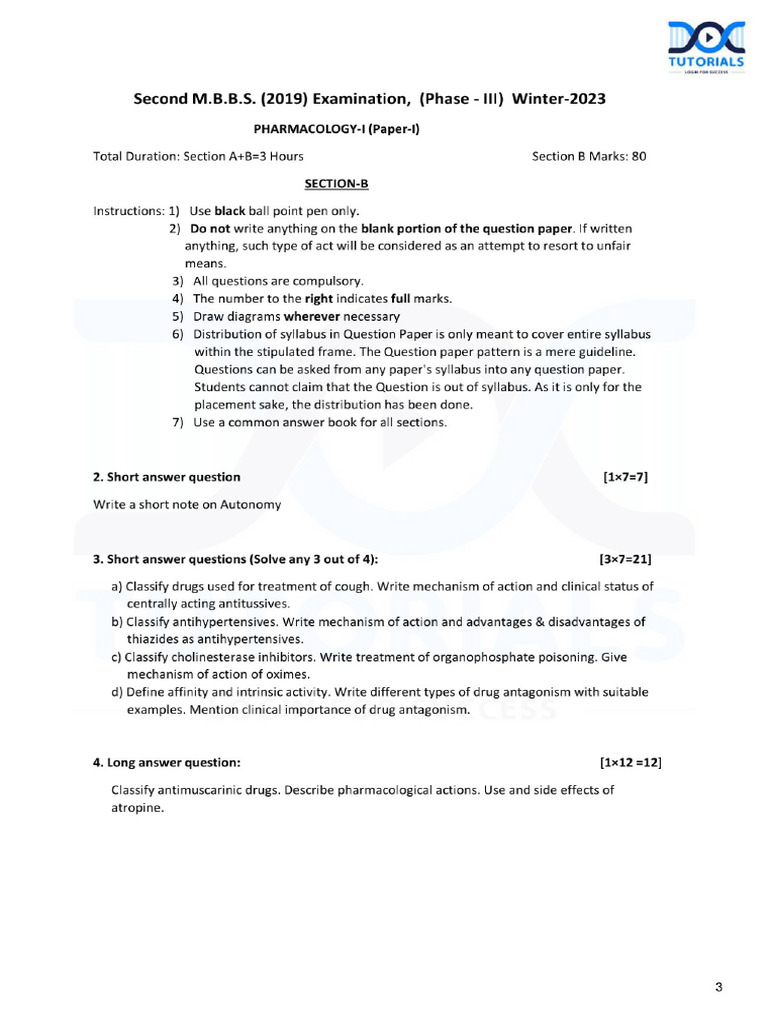 Pharmac Pyq | PDF