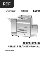 Service Training Manual A095/A096/A097: Ricoh Group Companies