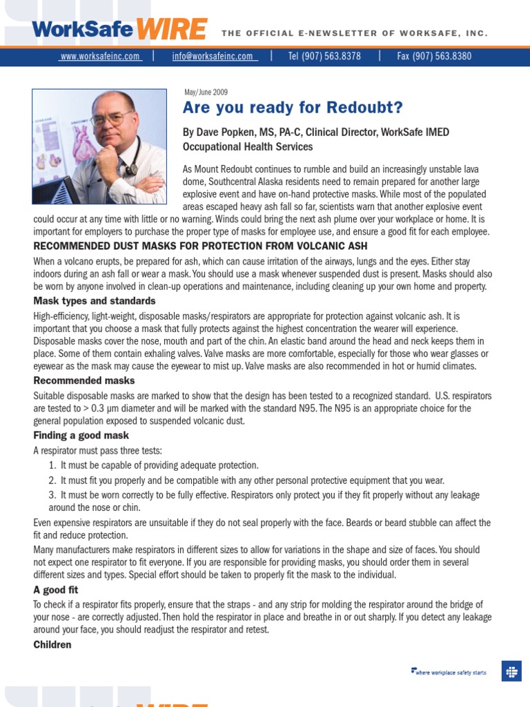 Volcanic Ash Safety: Mask Guidelines | PDF | Volcanic Ash | Safety