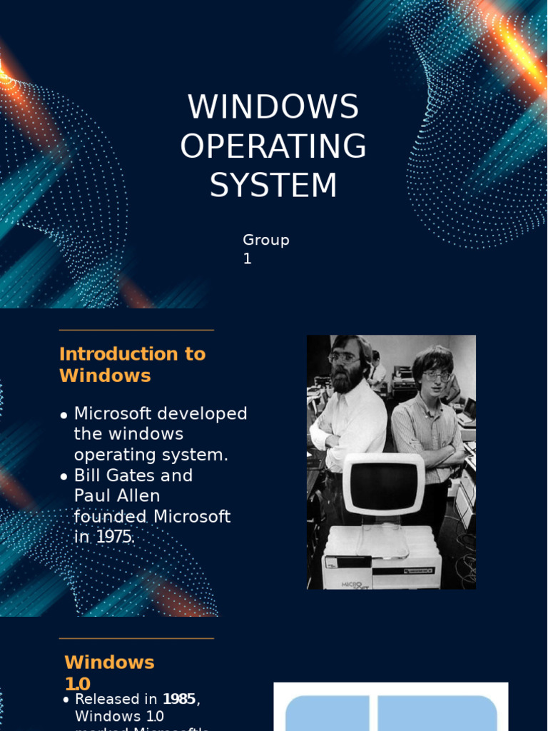 Windows Operating System | PDF | Microsoft Windows | Graphical User ...