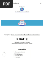 Interpretação do Questionário CAT-Q | PDF | Espectro do autismo | Ansiedade