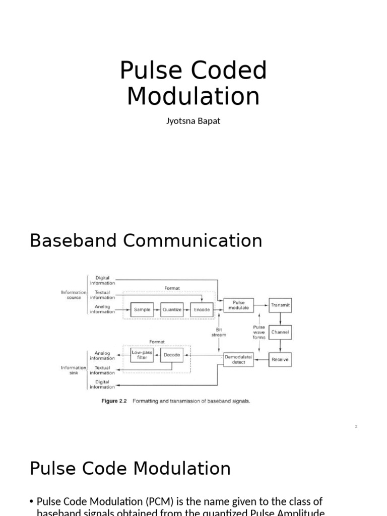 Understanding Pulse Code Modulation | PDF | Sampling (Signal Processing ...