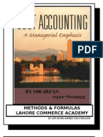 Methods & Formulas Lahore Commerce Academy: BY SIR IRFAN AHMED 03217601935