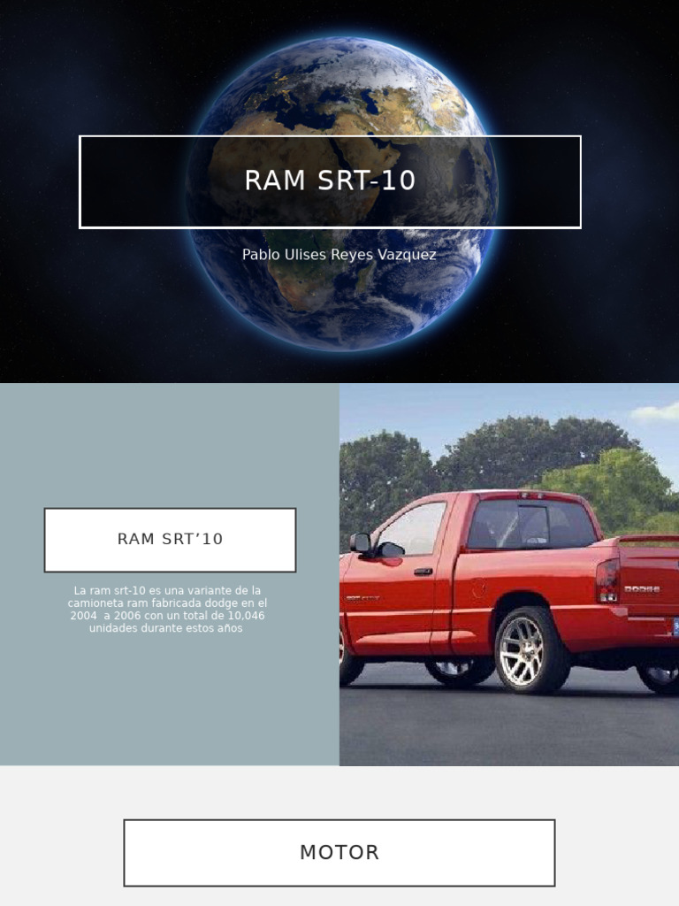 Características de la Dodge Ram SRT-10 | PDF